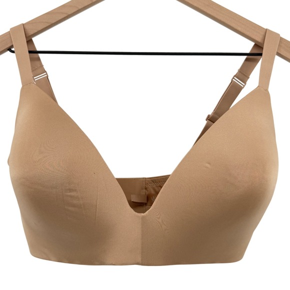 SKIMS Other - Skims Wireless Form T-Shirt Demi Bra Ochre Nude 38DDD Molded Cups Adjustable